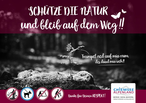 Plakat Naturschutz quer